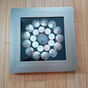 Large Geode and Shell Shadow Box